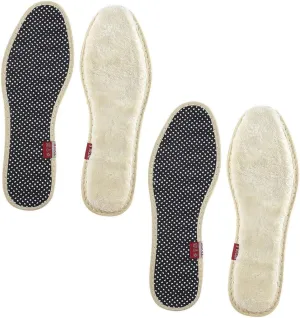 ERINGOGO 2Pairs Thickened Warm Insoles Breathable Winter Insoles for Comfort and Sweat Absorption Non Slip Design for Boots and Shoes