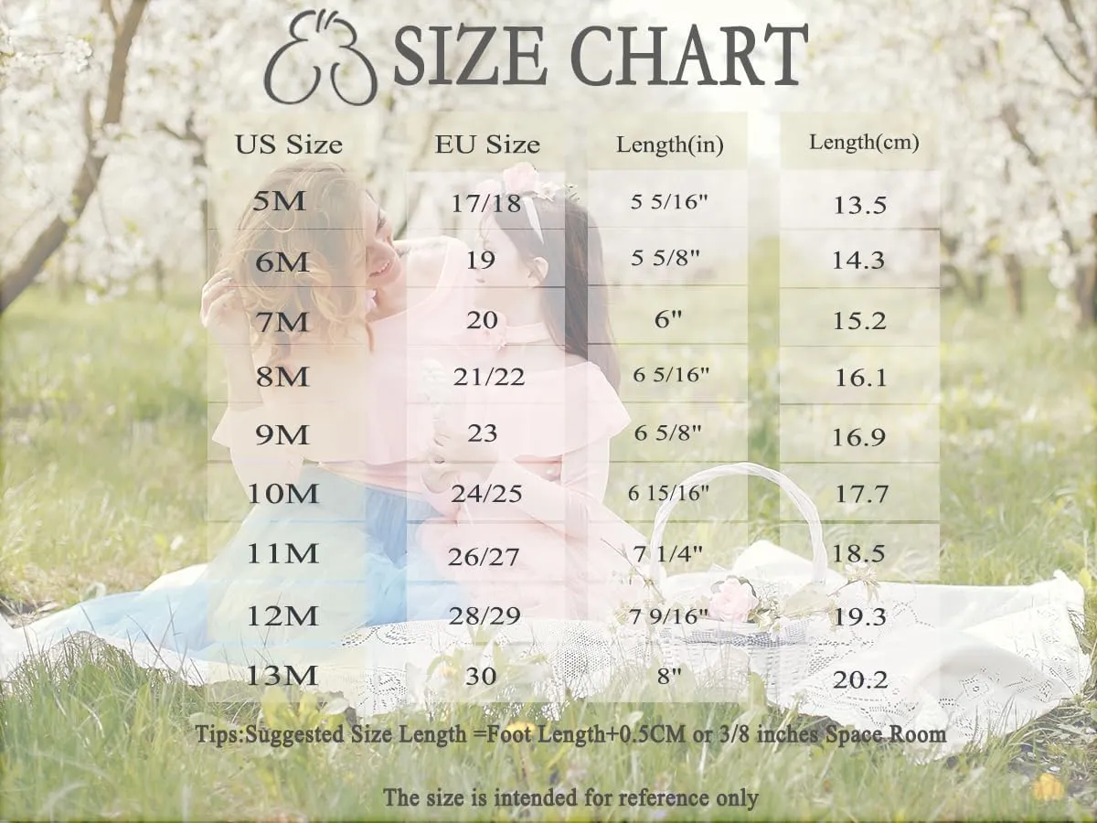ESTINE Mary Jane Flats for Toddler Girls Little Kids Glittery Dress Princess Wedding Ballet Shoes
