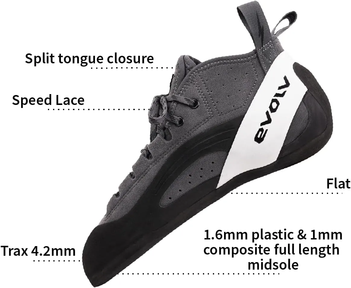 EVOLV Yosemite Bum LV Rock Climbing Shoe for Crack & Multi-Pitch Climbing