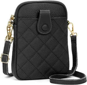 FALAN MULE Small Crossbody Bags for Women,Leather Trendy Cell Phone Bag Wallet Purses with Adjustable Strap