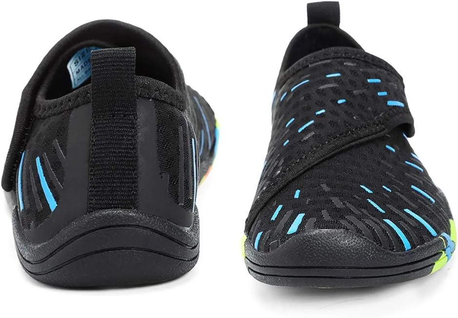 FANTURE Girls & Boys Water Shoes Lightweight Comfort Sole Easy Walking Athletic Slip on Aqua Sock(Toddler/Little Kid/Big Kid)