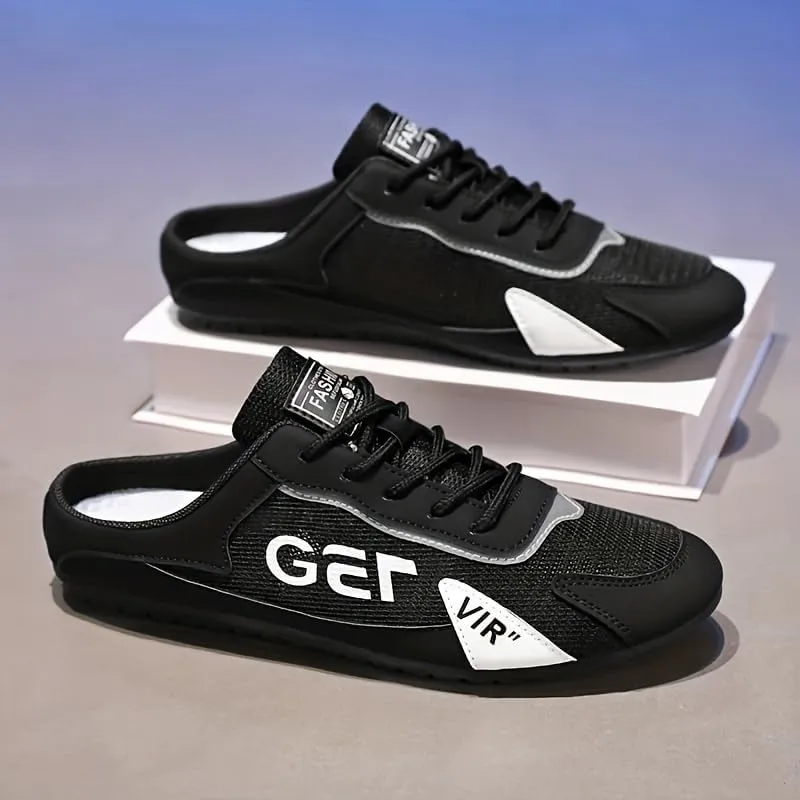 Fashionable Mens Slip On Shoes for Spring Summer, Casual Indoor & Outdoor Walking Mules Sneakers, Non-Slip Comfortable Loafers for Work/Hiker/Trekking