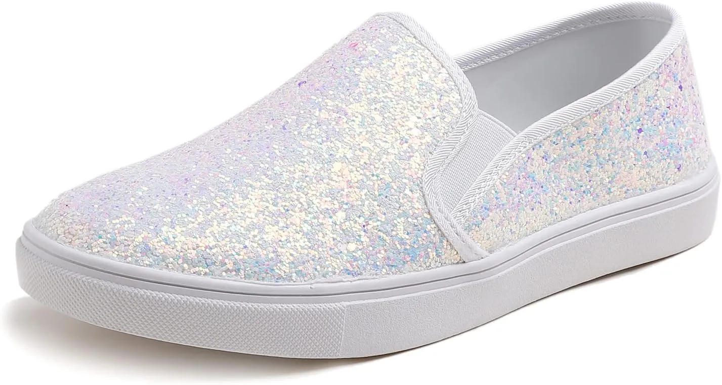 FEVERSOLE Women's Fashion Slip-On Sneaker Casual Flat Loafers