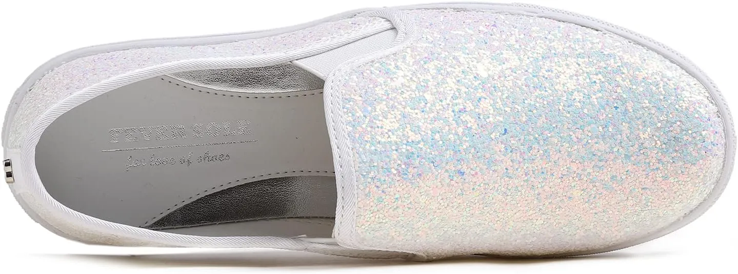 FEVERSOLE Women's Fashion Slip-On Sneaker Casual Flat Loafers