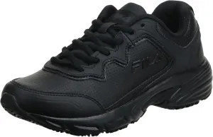 Fila womens Memory Fresh Start 2 Slip Resistant Running Food Service Shoe, Black, 7.5 US