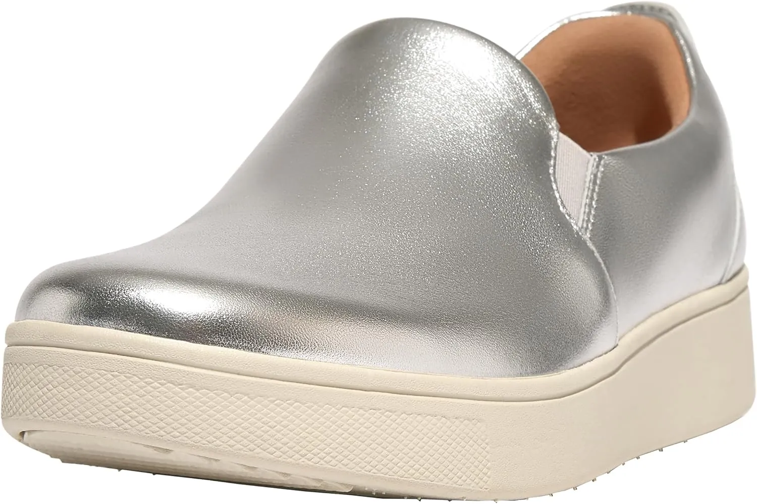 FitFlop Women's Rally Leather Slip-ON Skate Sneakers
