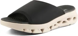 Flexus Women's HALEY Slides – Lycra Slip-On Sandals with Cushioned Footbed and Sporty EVA Outsole