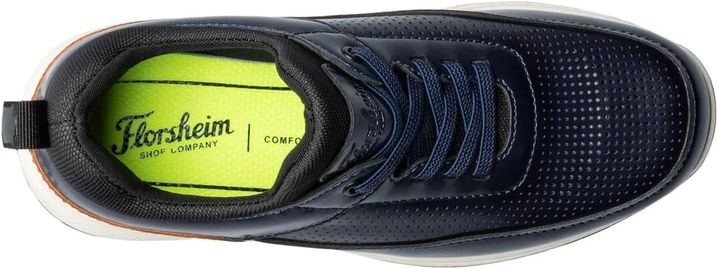 Florsheim Boy's Satellite Perf Elastic Lace Slip-on Jr. (Toddler/Little Big Kid) Sneaker