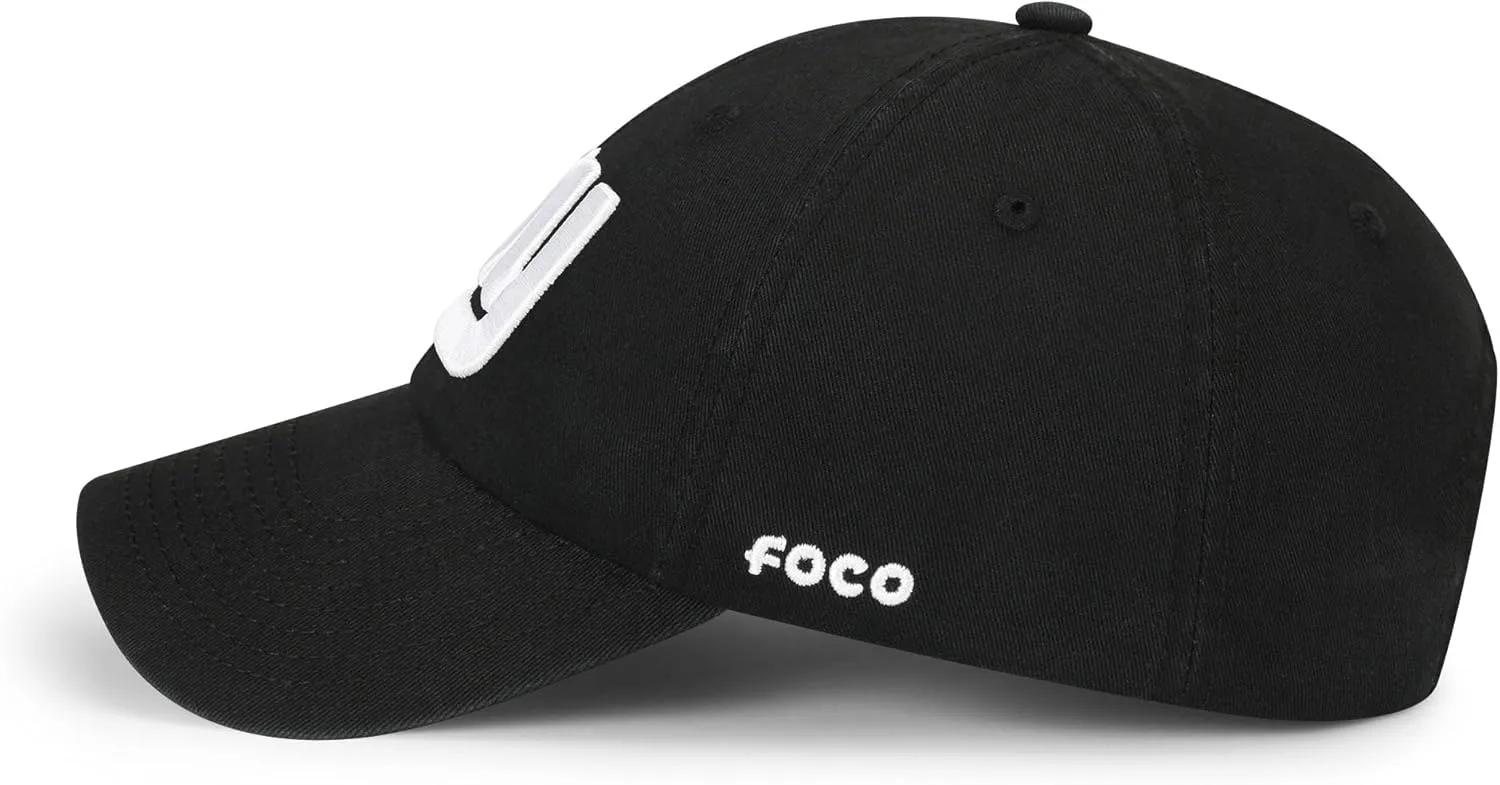 FOCO Men's NFL Team Logo Black & White Casual Hat Caps