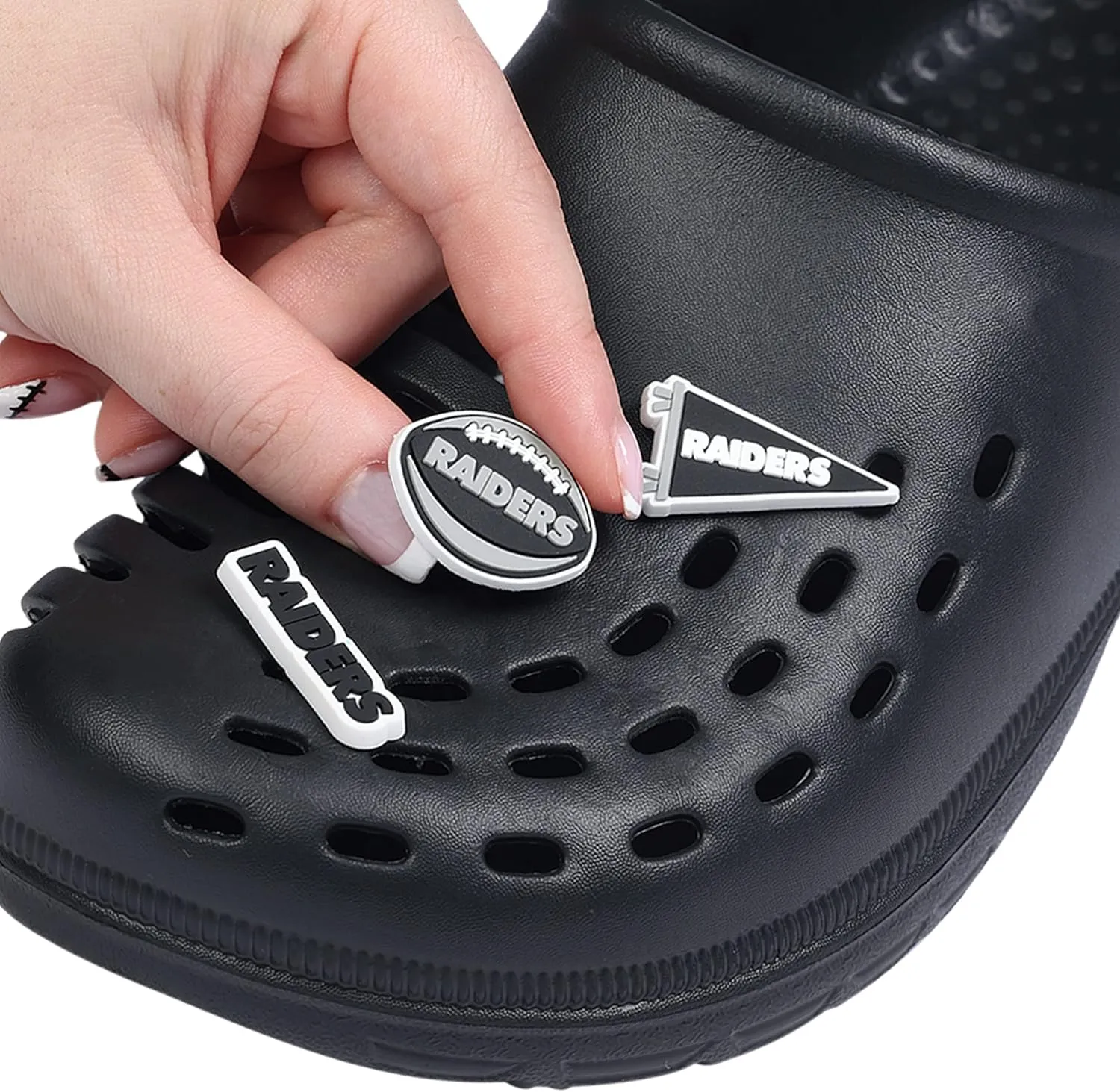 FOCO NFL unisex-adult NFL Team Logo 6-Pack Shoe Charms