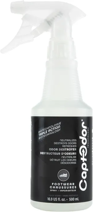 Foot Odor Destroyer Spray (1 x Bottles of 16.9oz / 500 ml) Foot Gears Odor Eliminator & Deodorizer - Neutralizer & Refresher Spray Footwears