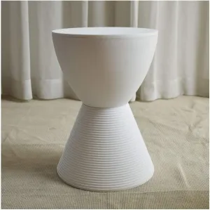 Foot Stool Sofa Stool Plastic Simple Modern Hourglass Shoe Bench Storage Easy to Clean,6 Colors