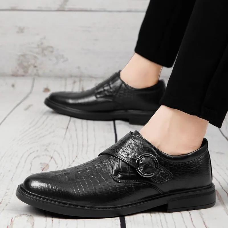 Formal Oxford Shoes for Men Slip On New Luxury Men's Shoes Crocodile Pattern Leather Work Shoes Designer Casual Formal Shoes for Men Dress Shoes Business Wedding Shoes