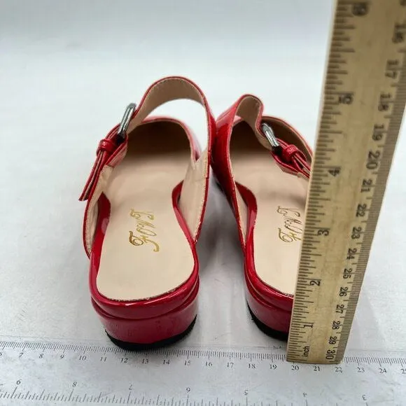 FOWT Pointed Toe Mules for Women Chunky Low Heeled Sandals Breathable Backless