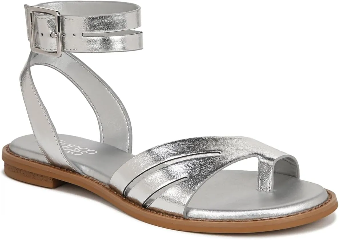 Franco Sarto Women's Greene Ankle Strap Flat Sandals