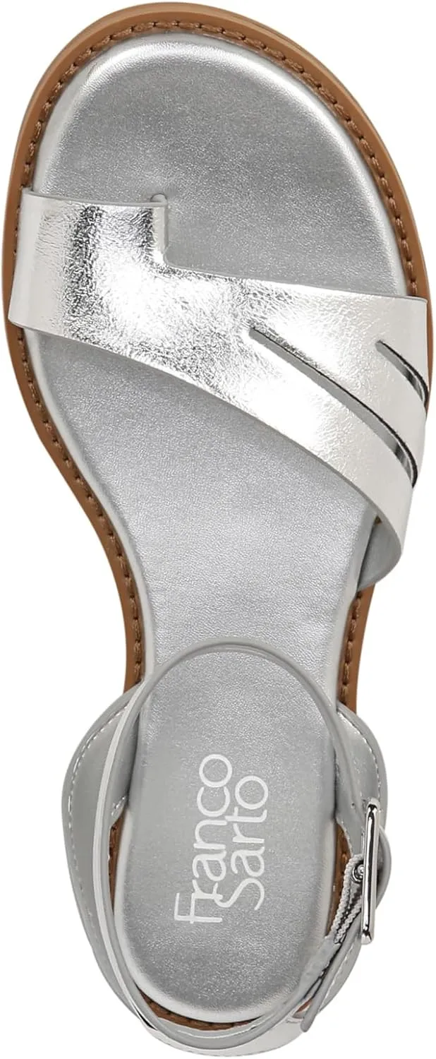Franco Sarto Women's Greene Ankle Strap Flat Sandals