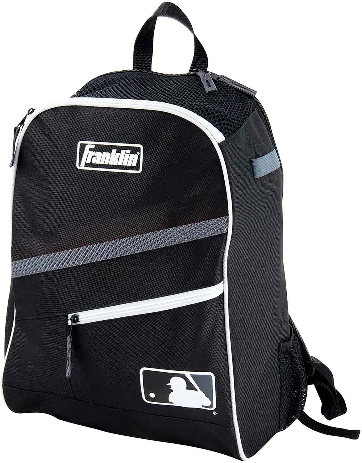 Franklin Sports Kids MLB Baseball Batpack Bag - Youth Baseball, Softball   Teeball Backpack - Sports Equipment Bag for Kids   Toddlers - Holds (2) Teeball   Baseball Bats   Includes Fence Hook