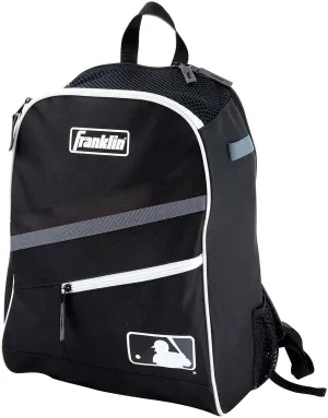 Franklin Sports Kids MLB Baseball Batpack Bag - Youth Baseball, Softball   Teeball Backpack - Sports Equipment Bag for Kids   Toddlers - Holds (2) Teeball   Baseball Bats   Includes Fence Hook