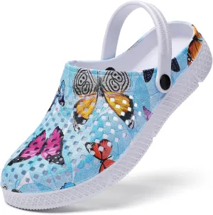 Garden Clogs for Women, Women's Slip On Garden Shoes Pool Beach Shower Slides Indoor Outdoor Walking Slippers