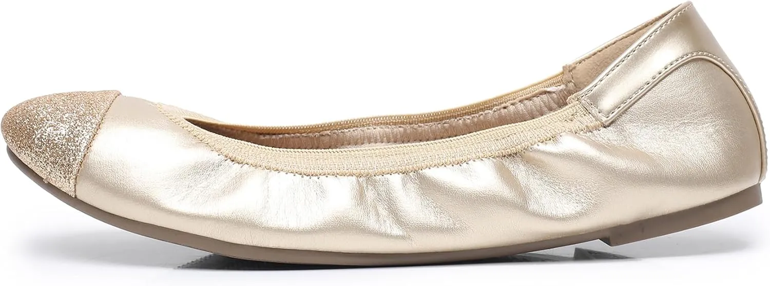 GAWBAW Women's Ballet Flats Shoes - Slip on Casual Flats Round Toe Walking Ballerina Shoes for Women
