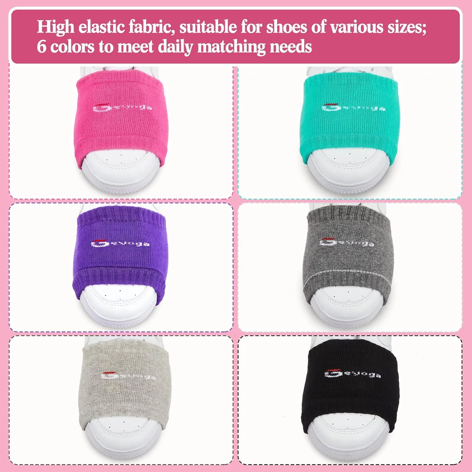 Geyoga Shoe Socks for Smooth Floors Shoe Covers Wood Floors Cover for Protecting Knee