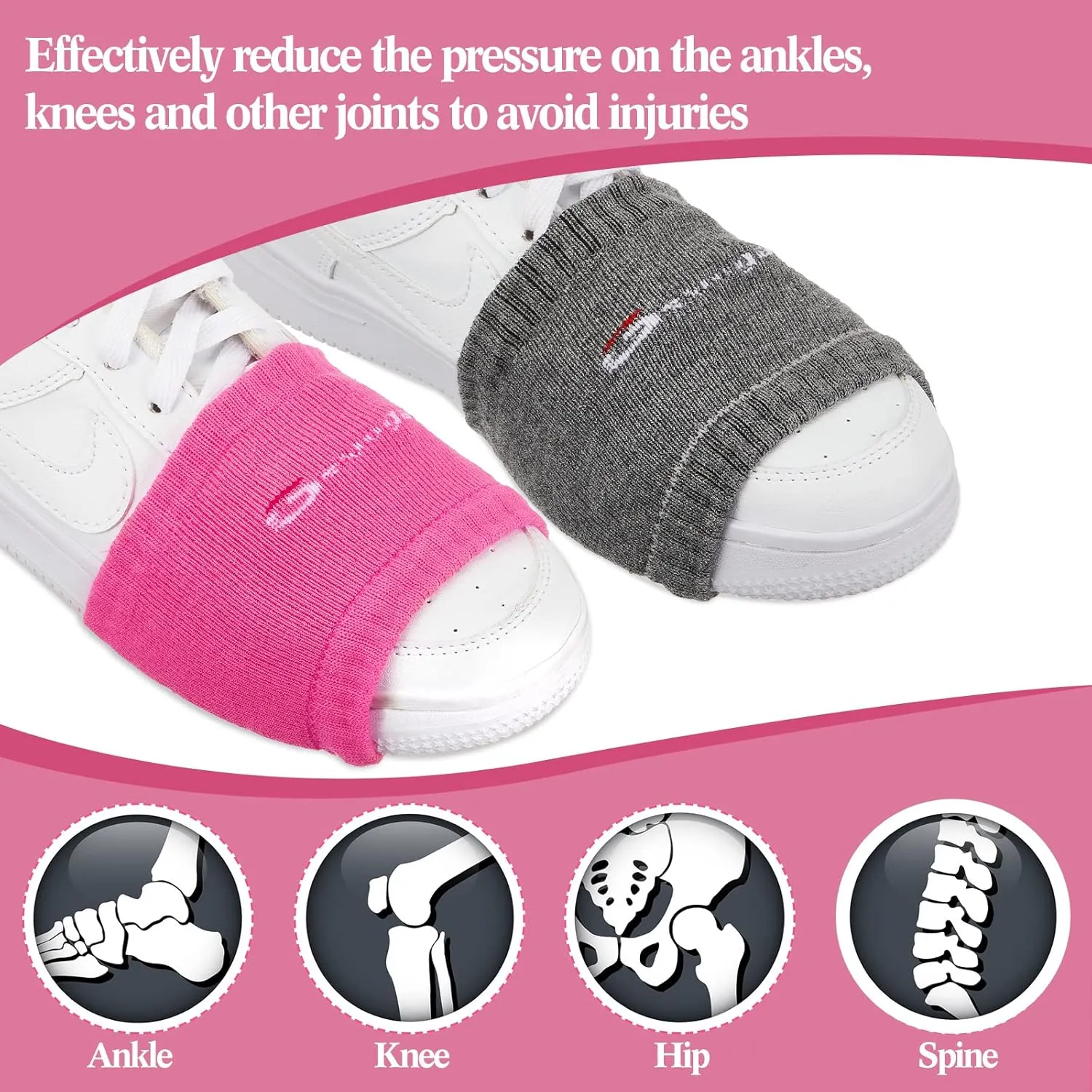 Geyoga Shoe Socks for Smooth Floors Shoe Covers Wood Floors Cover for Protecting Knee