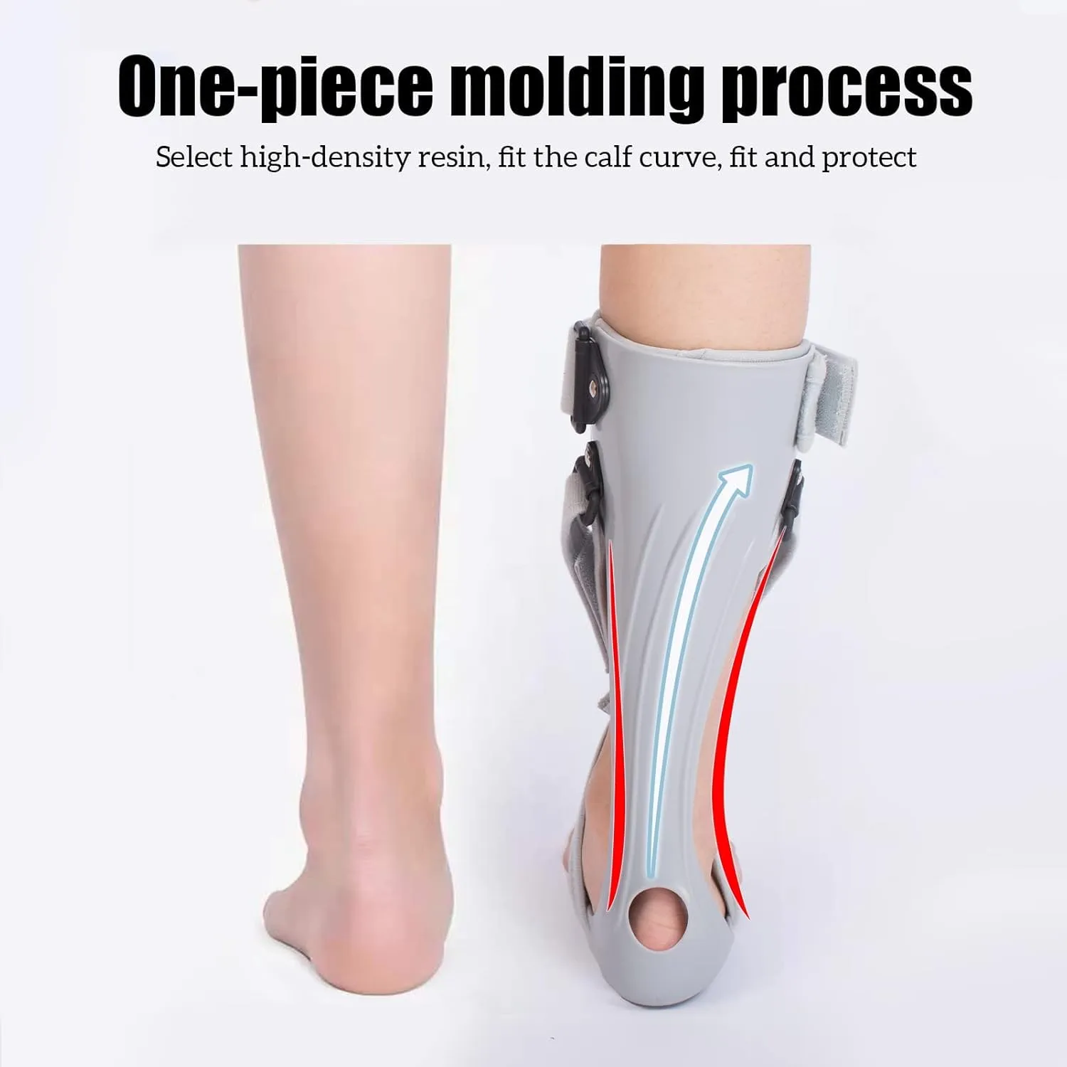 GHORTHOUD AFO Foot Drop Brace Splint Ankle Foot Orthosis Walking with Shoes or Sleeping for Stroke Hemiplegia（Medium-Left）