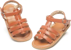 Girls Open Toe Flat Sandals Summer Casual Toddler Little Kid Sandals