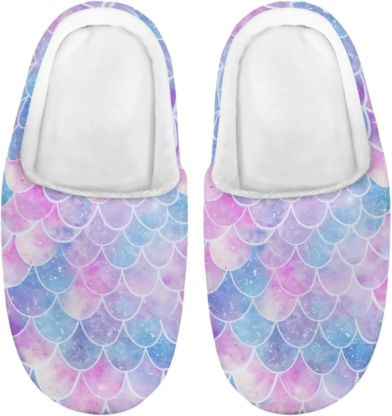Girls Plush House Slippers Soft Comfort Slippers Warm Lightweight Home Shoes Non Slip Bedroom Shoes Cute Print Slippers Washable for Indoor Outdoor US 9-15
