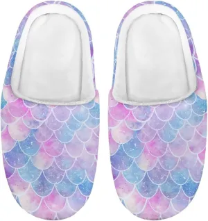 Girls Plush House Slippers Soft Comfort Slippers Warm Lightweight Home Shoes Non Slip Bedroom Shoes Cute Print Slippers Washable for Indoor Outdoor US 9-15