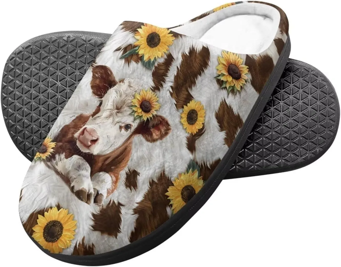 Girls Plush House Slippers Soft Comfort Slippers Warm Lightweight Home Shoes Non Slip Bedroom Shoes Cute Print Slippers Washable for Indoor Outdoor US 9-15