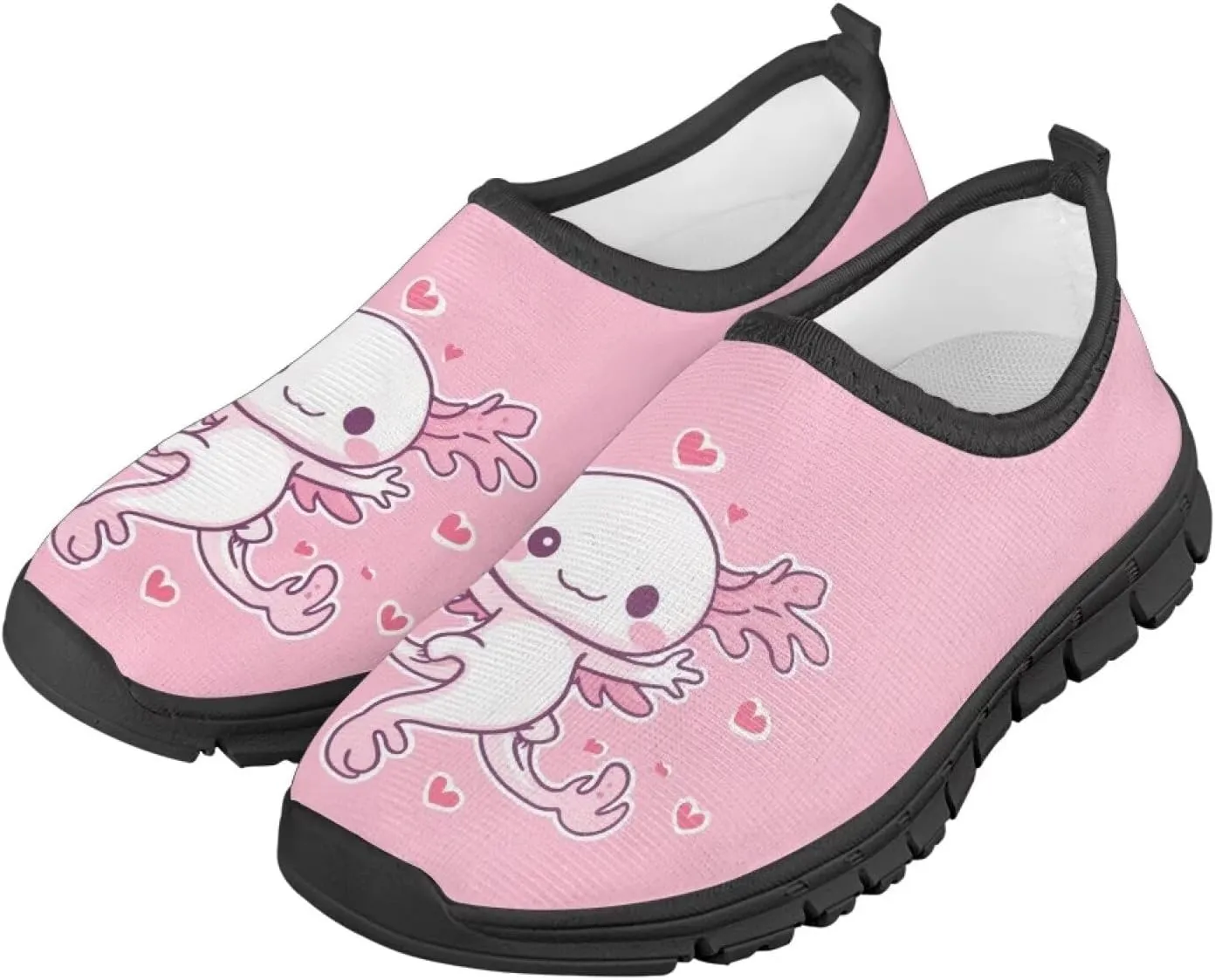 Girls Slip On Shoes Breathable Mesh Wide Little Casual Sneakers