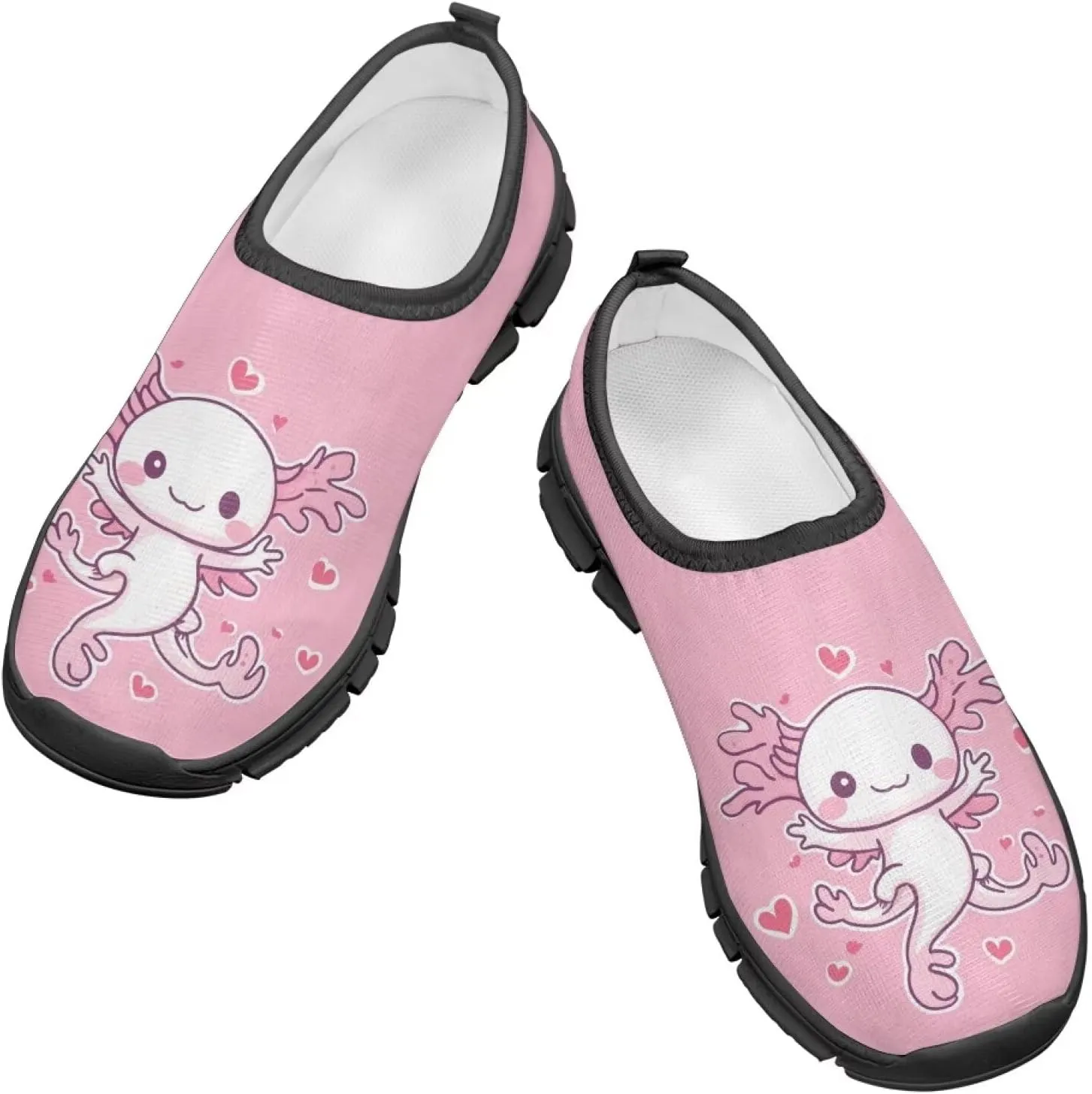 Girls Slip On Shoes Breathable Mesh Wide Little Casual Sneakers