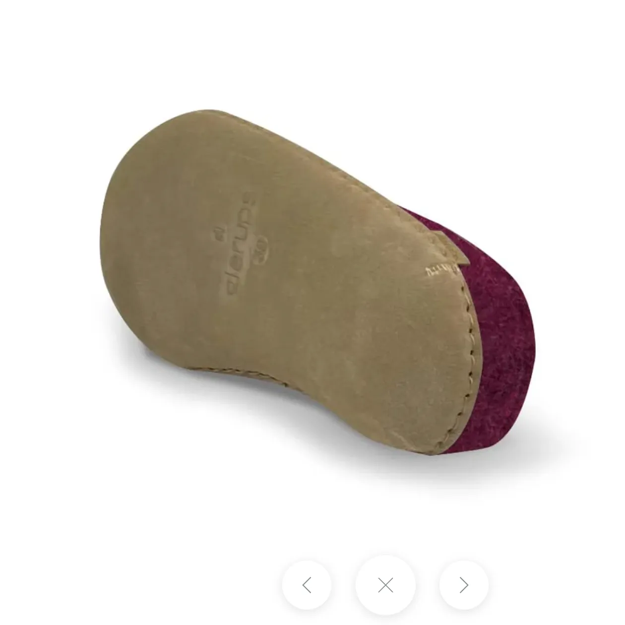 Glerups The Slip On Cranberry - Leather Sole