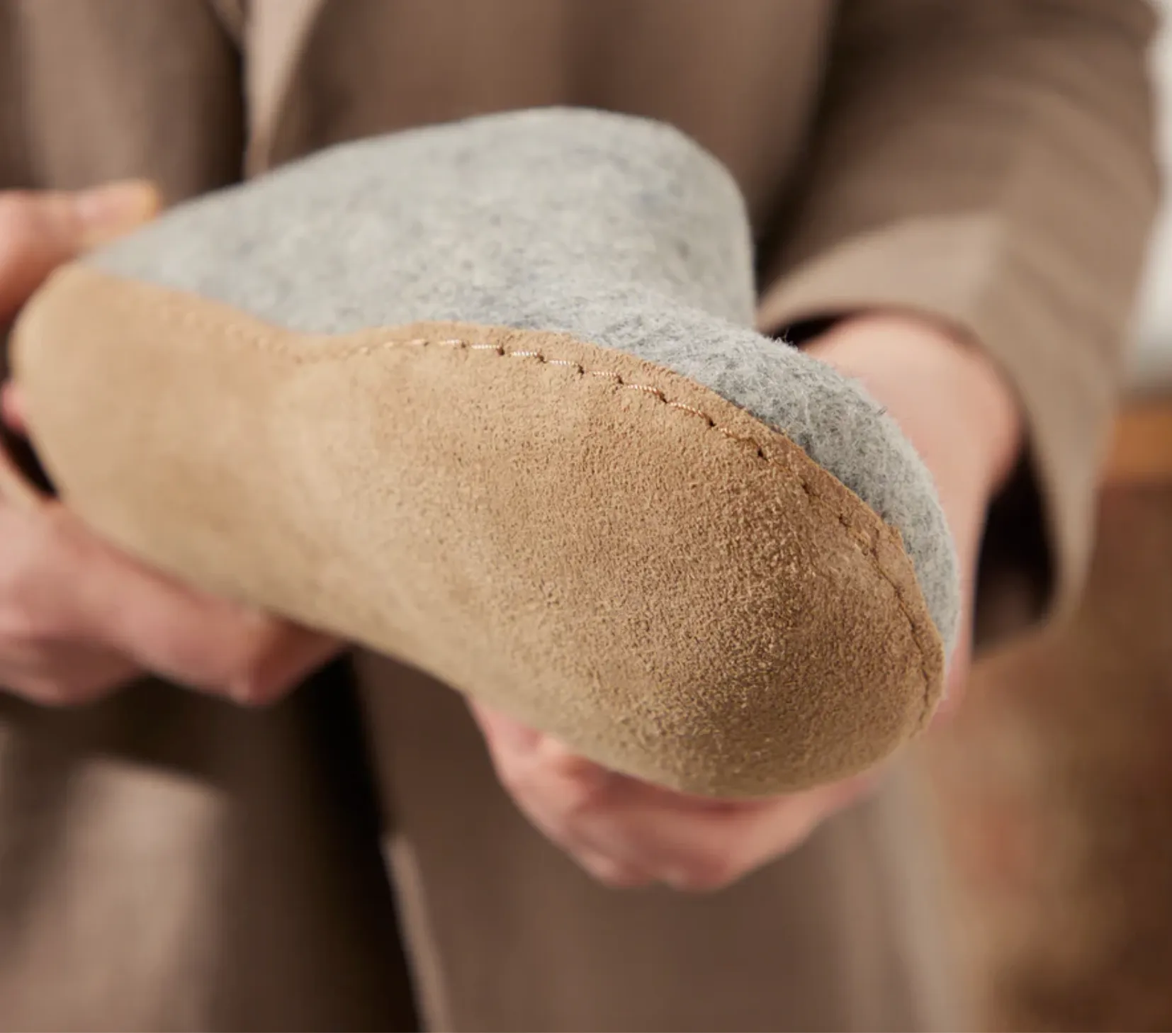 Glerups The Slip On Grey - Leather Sole