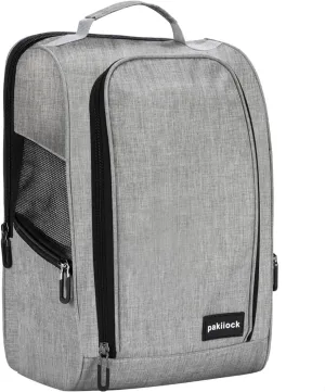 Golf Shoe Bag Zippered travel sport shoe bags With Mesh Ventilation, large back pocket and side pocket for men women