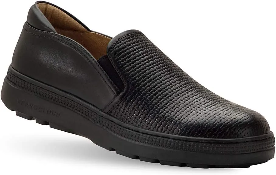 Gravity Defyer Women's G-Defy Ashanti Casual Flats - VersoCloud Multi-Density Shock Absorbing Stylish Slip-on Leather Cushioned Walking Shoes