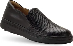 Gravity Defyer Women's G-Defy Ashanti Casual Flats - VersoCloud Multi-Density Shock Absorbing Stylish Slip-on Leather Cushioned Walking Shoes