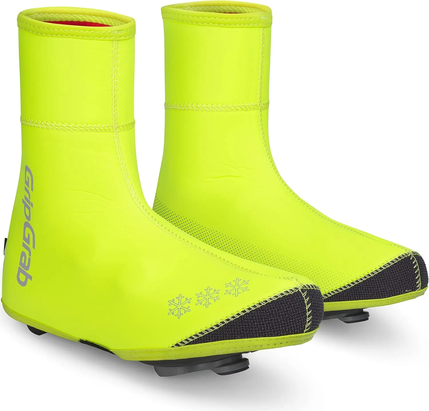 GripGrab Arctic Waterproof Deep Winter Road Cycling Shoe Covers Fleece Lined Thermal Cycling Road Bike Shoe Covers Waterproof Overshoes