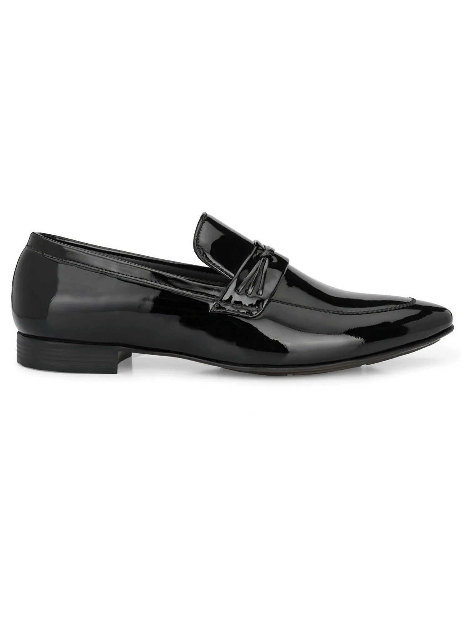 Guava Men's Black Slip On Semi Formal Shoes (GV15JA821)