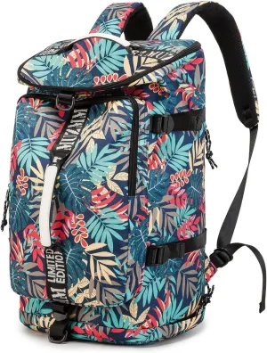Gym Bag Duffle Backpack Suitable for Hiking,Camping, Travel 40L Large Capacity Trendy Cool Laptop Lightweight Backpack for Men and Women (Blue)…