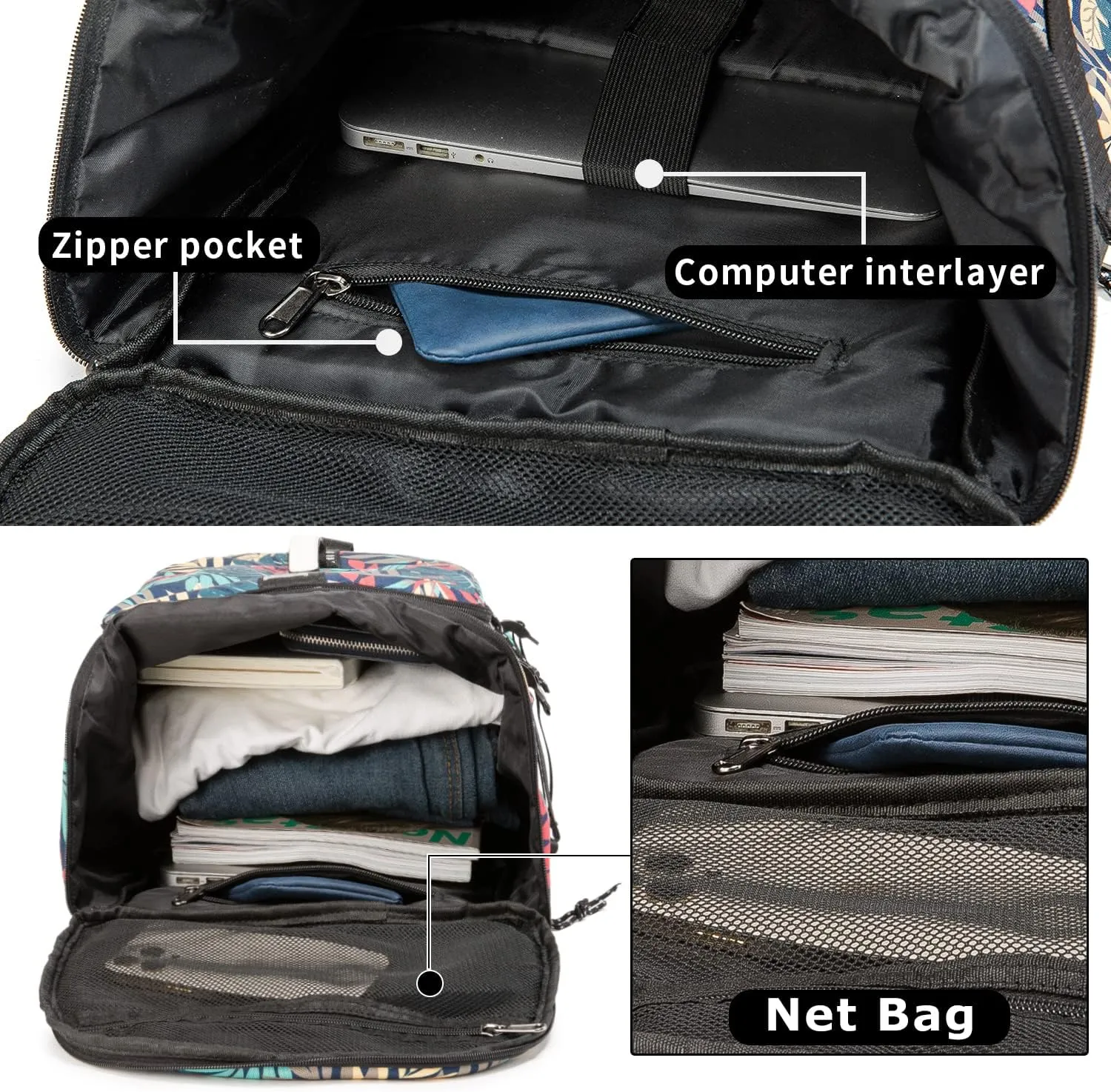 Gym Bag Duffle Backpack Suitable for Hiking,Camping, Travel 40L Large Capacity Trendy Cool Laptop Lightweight Backpack for Men and Women (Blue)…