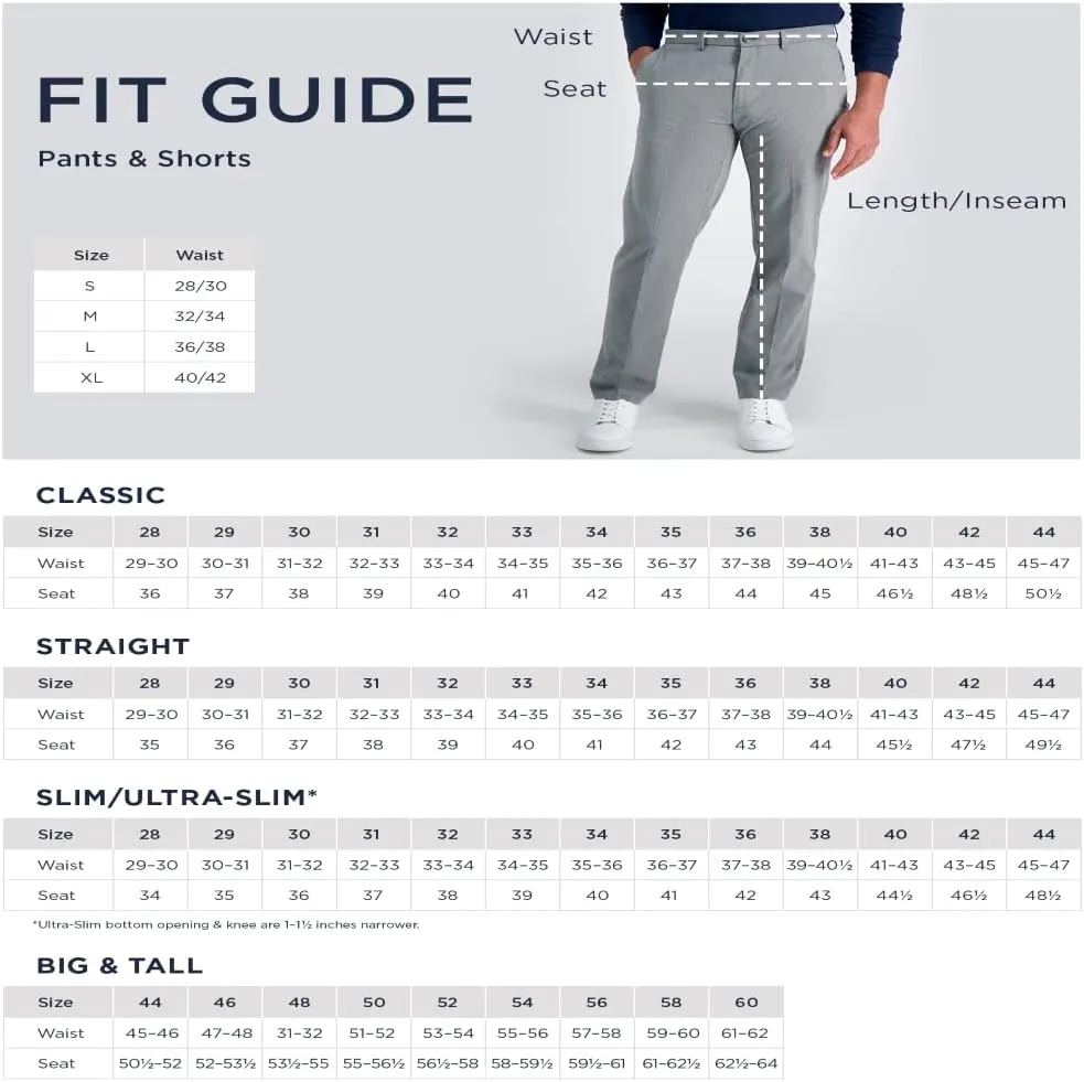 Haggar Men's Cool Right Performance Flex Solid Classic Fit Flat Front Pant