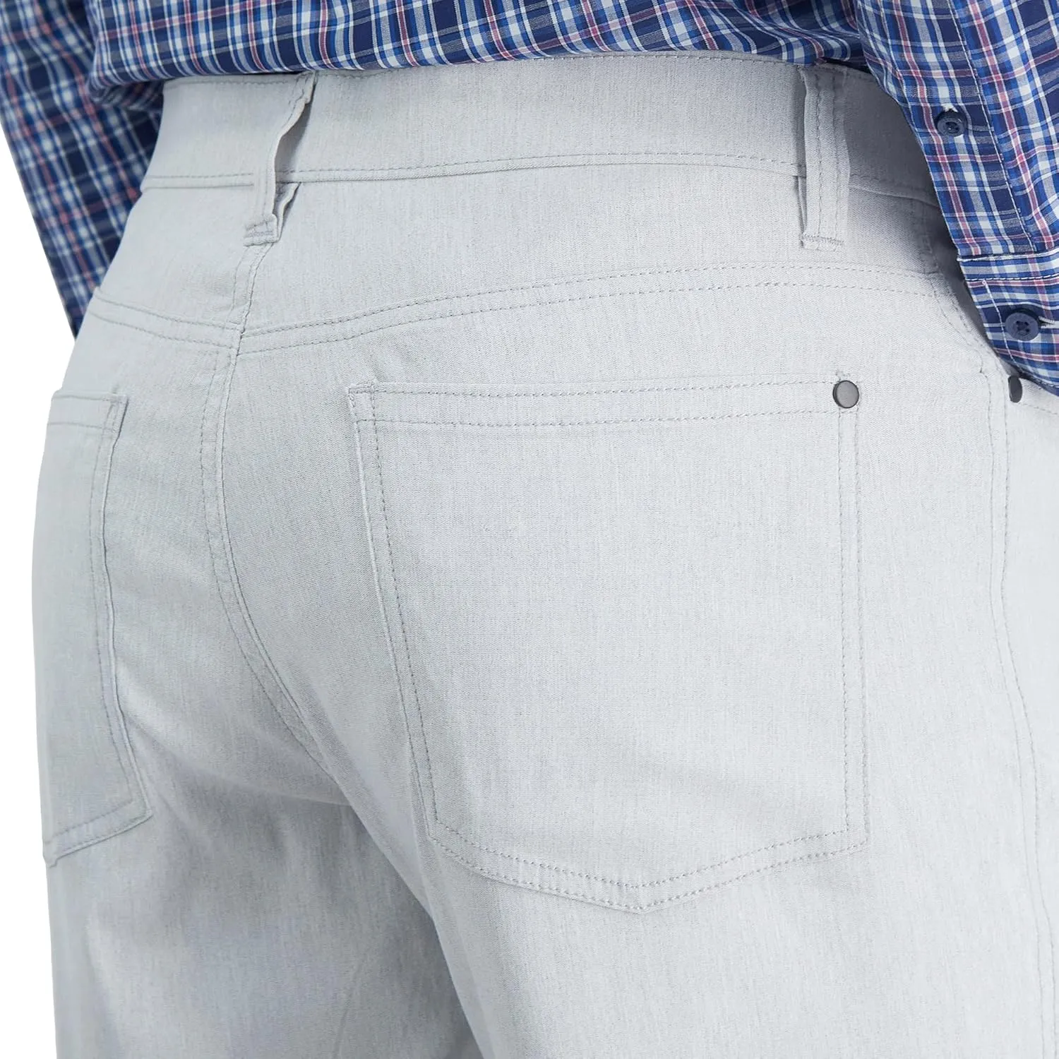 Haggar Men's The Active Series Slim/Straight Fit Flat Front Pant
