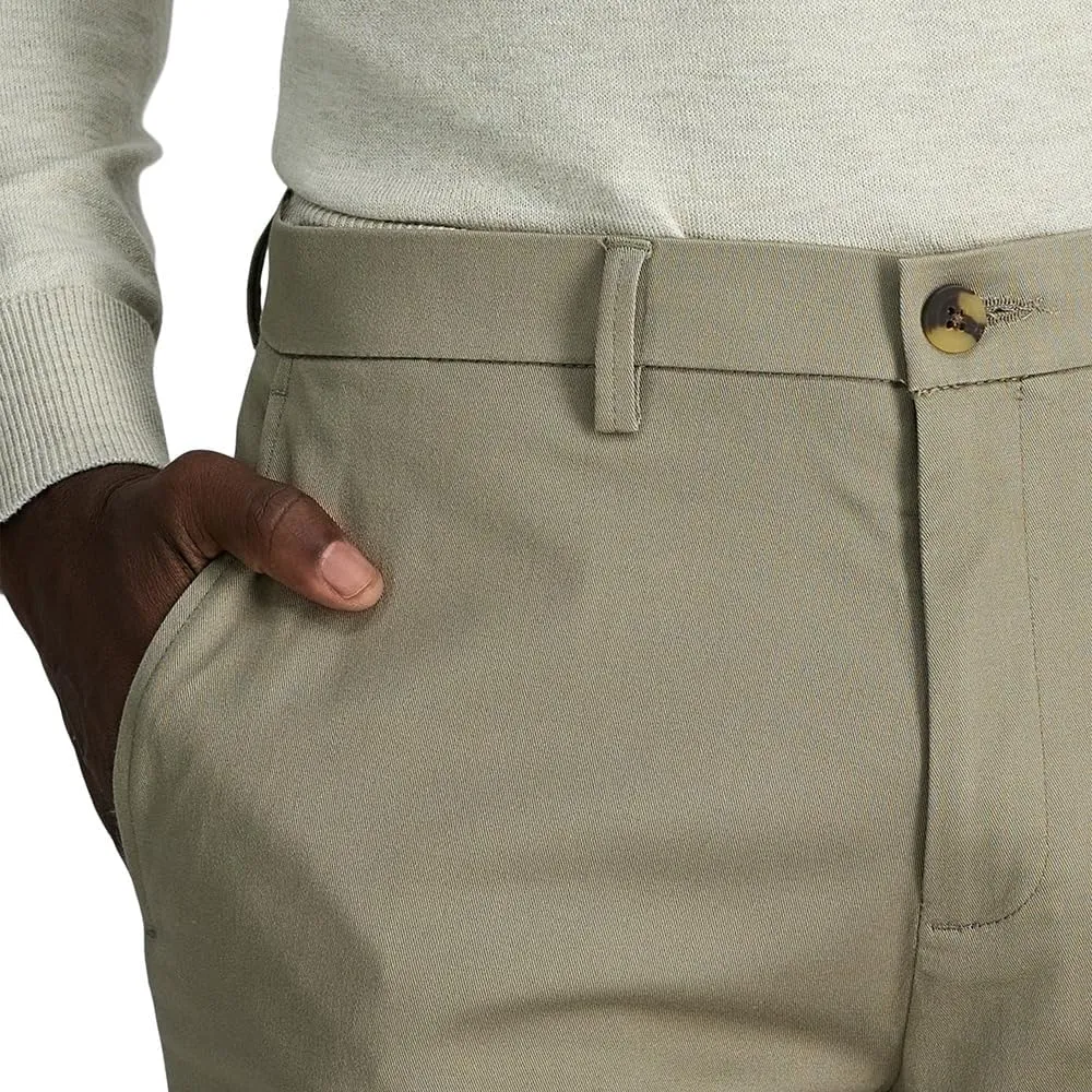 Haggar Men's Wrinkle Free Straight Fit Flat Front Khaki Pant