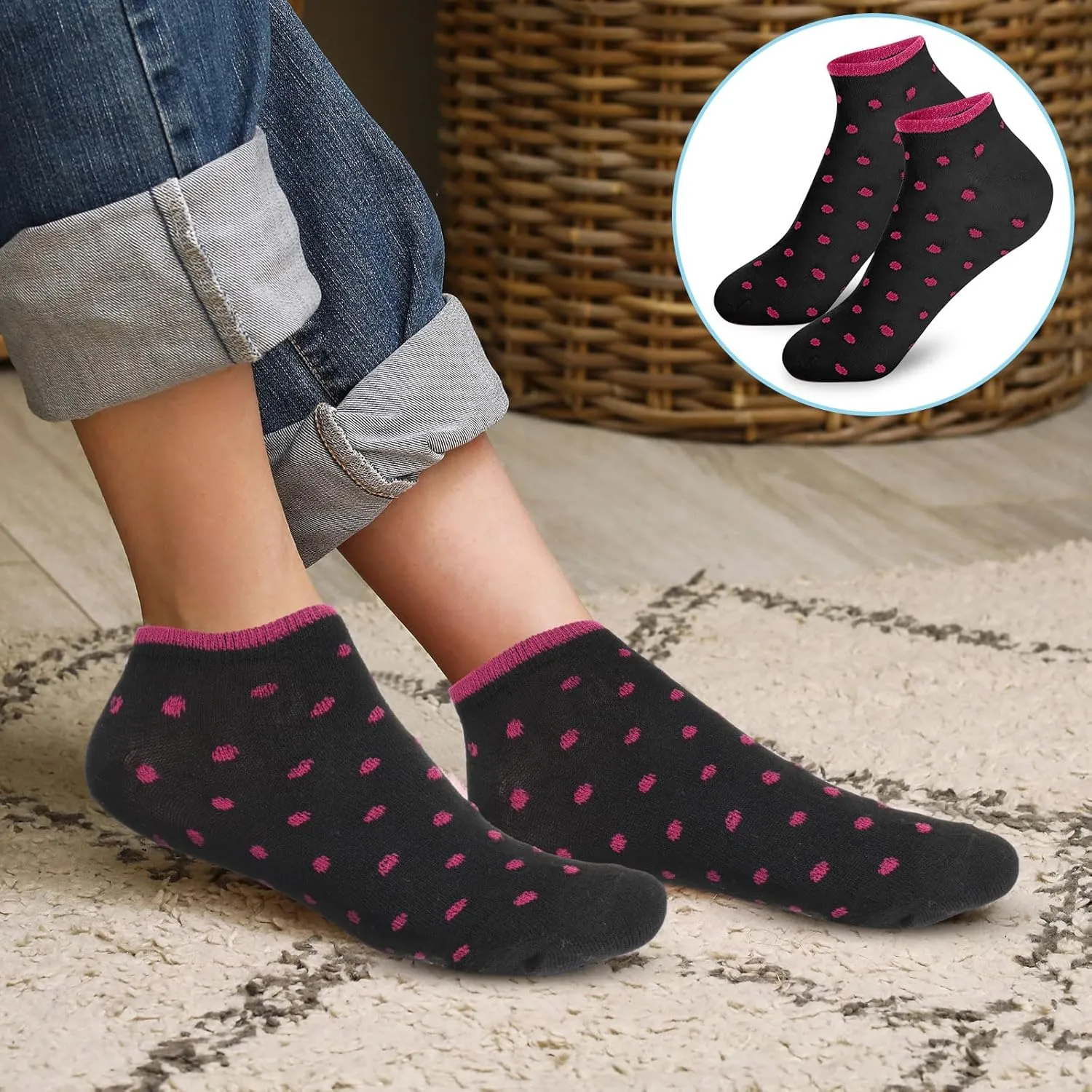 Handepo 100 Pair Low Cut Ankle Socks for Women Athletic Bulk Socks for Running Casual Outdoor Activities