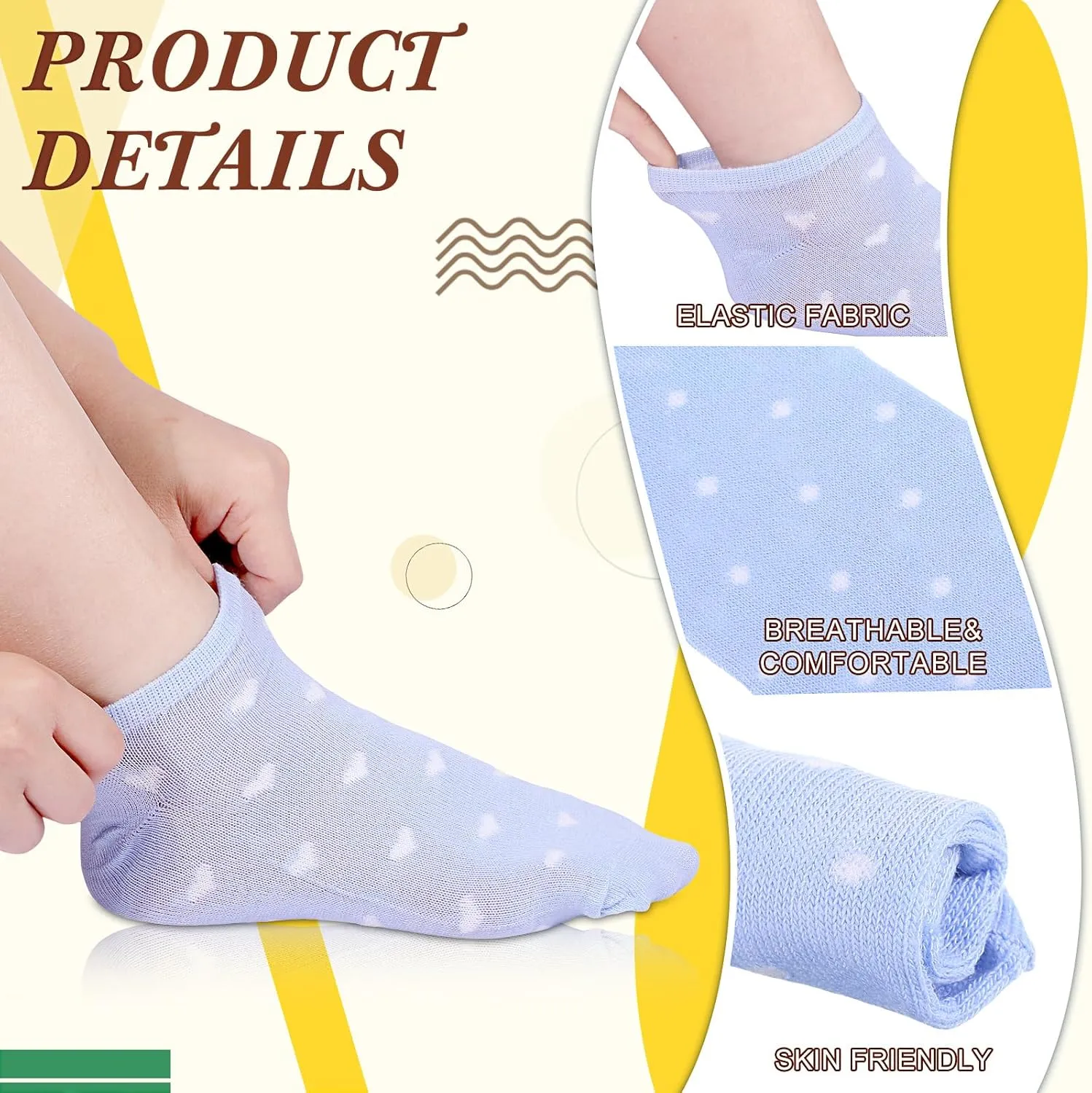 Handepo 100 Pair Low Cut Ankle Socks for Women Athletic Bulk Socks for Running Casual Outdoor Activities
