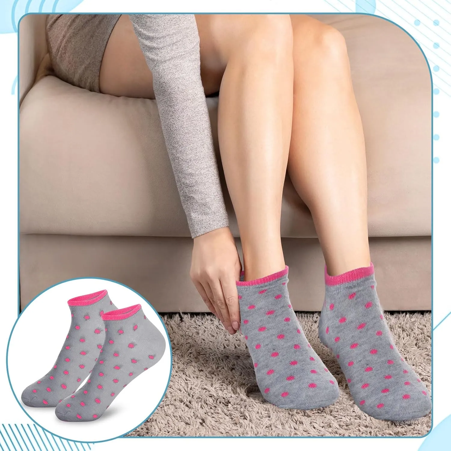 Handepo 100 Pair Low Cut Ankle Socks for Women Athletic Bulk Socks for Running Casual Outdoor Activities