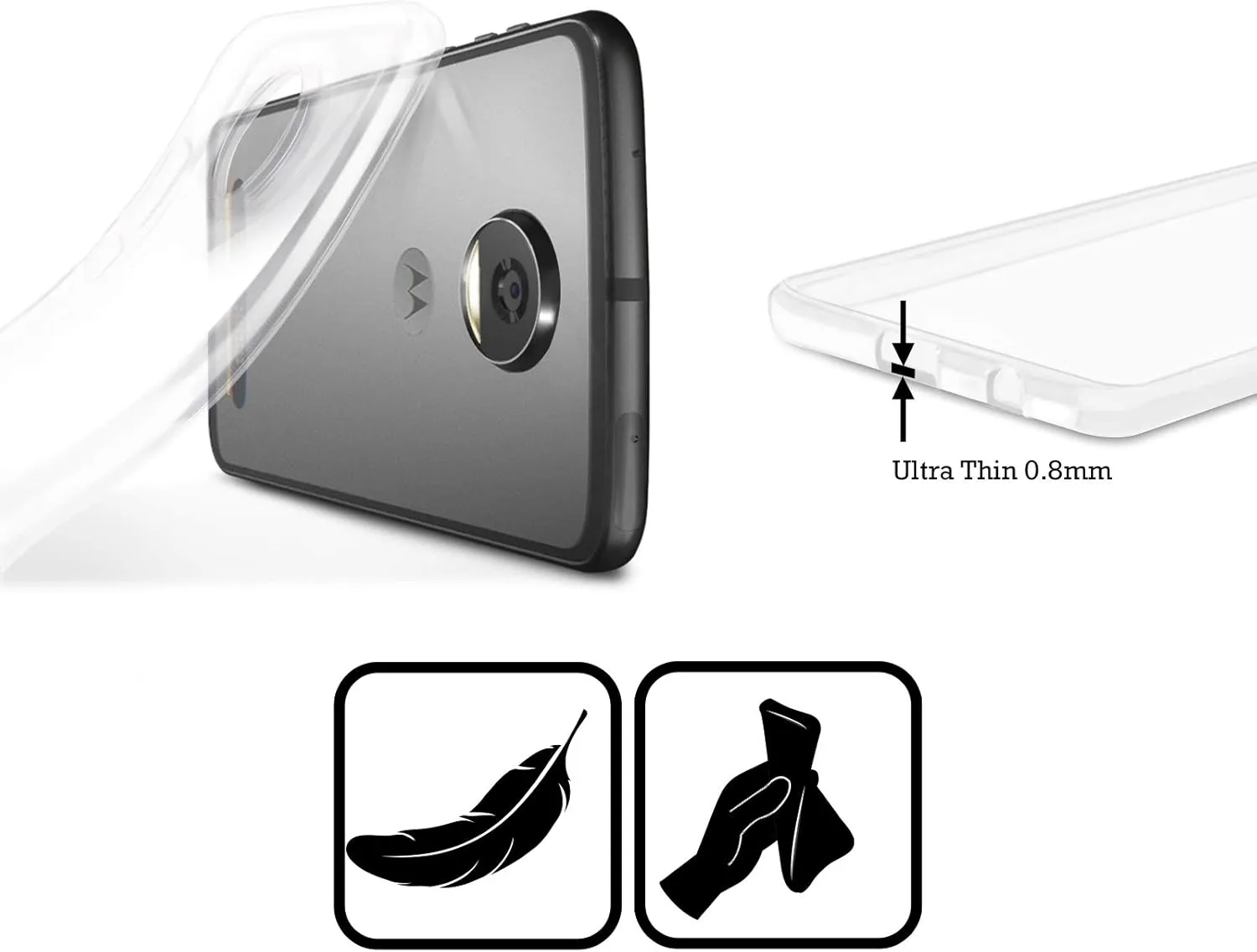 Head Case Designs Officially Licensed Rice University Stripes Soft Gel Case Compatible with Motorola Edge 40 Neo 5G