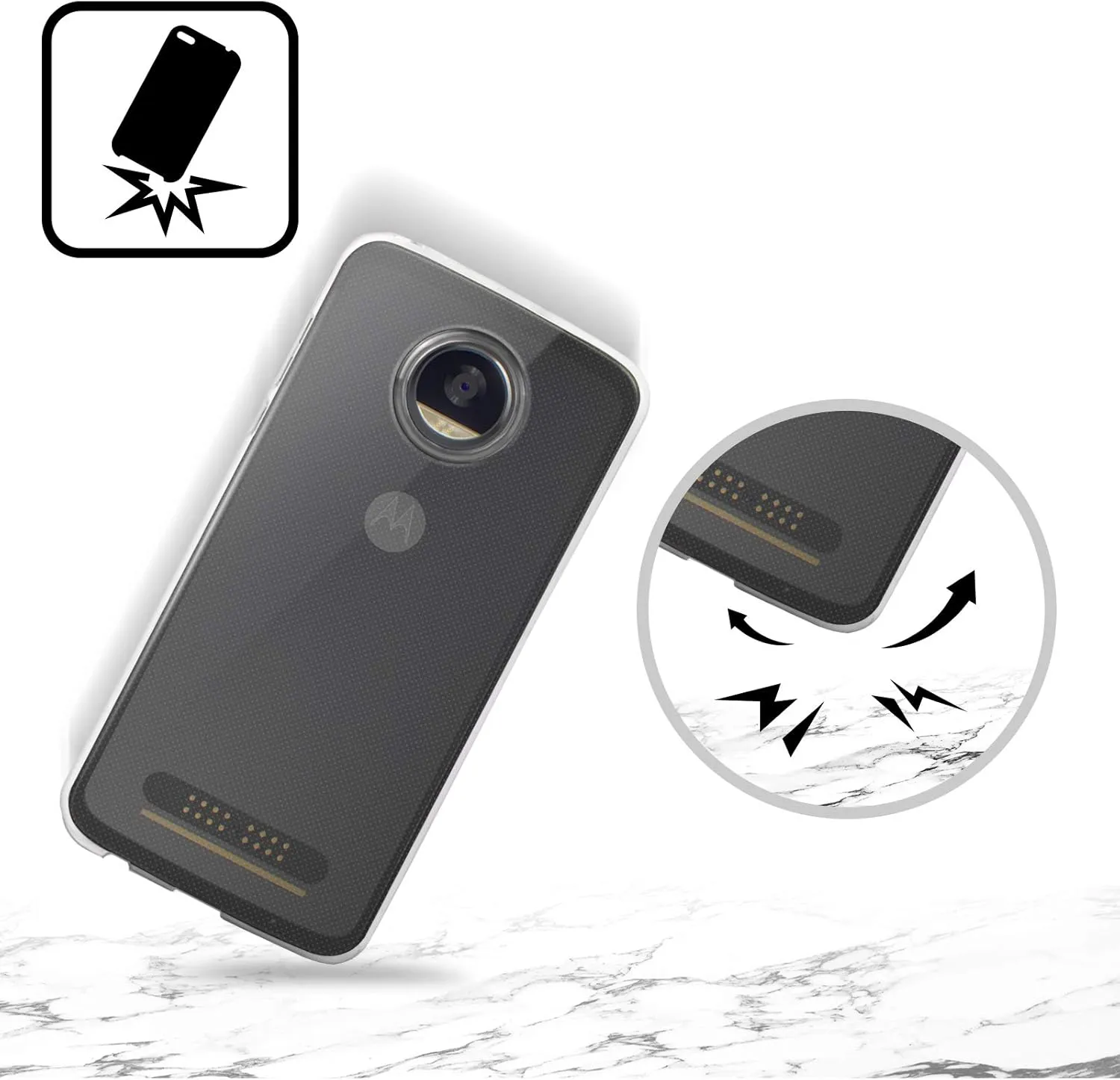 Head Case Designs Officially Licensed Rice University Stripes Soft Gel Case Compatible with Motorola Edge 40 Neo 5G